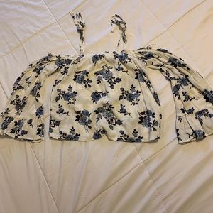 Floral Open Shoulder Top.